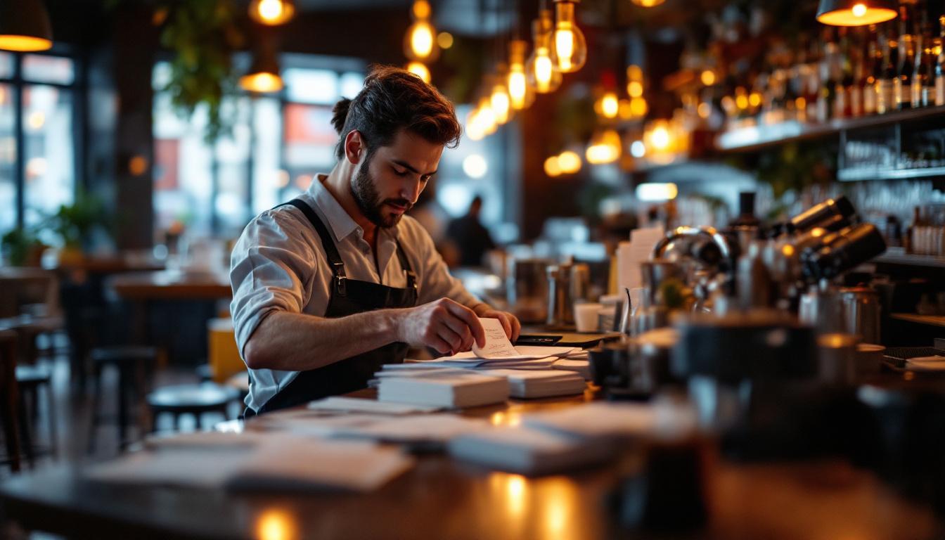 Sistema de punto de venta Uruk POS en pantalla de restaurante